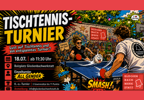 Tischtennis-Turnier auf dem Bolzplatz